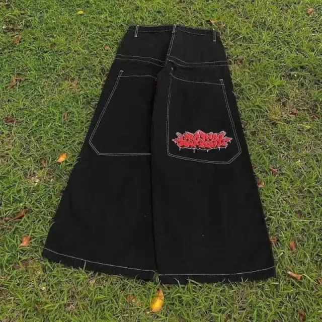 Black Large A- line Trousers