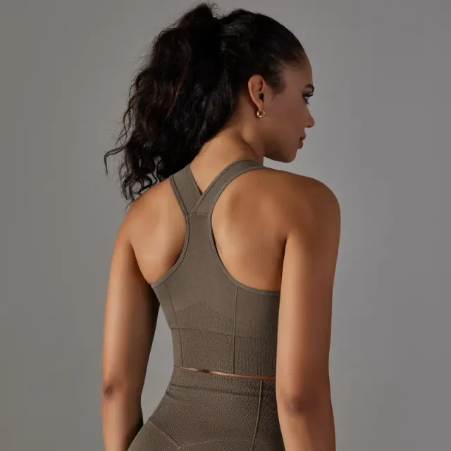 6621 elastic bra-deep coffee