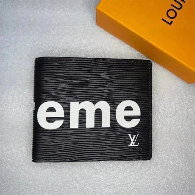 Louis Vuitton × Supreme Bifold Wallet Eme Logo