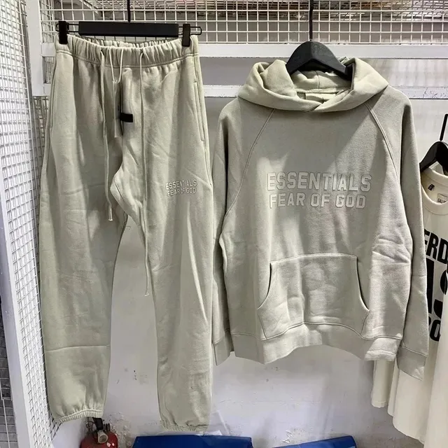 Essentials Hoodie and Joggers Set Fear of God Essentials