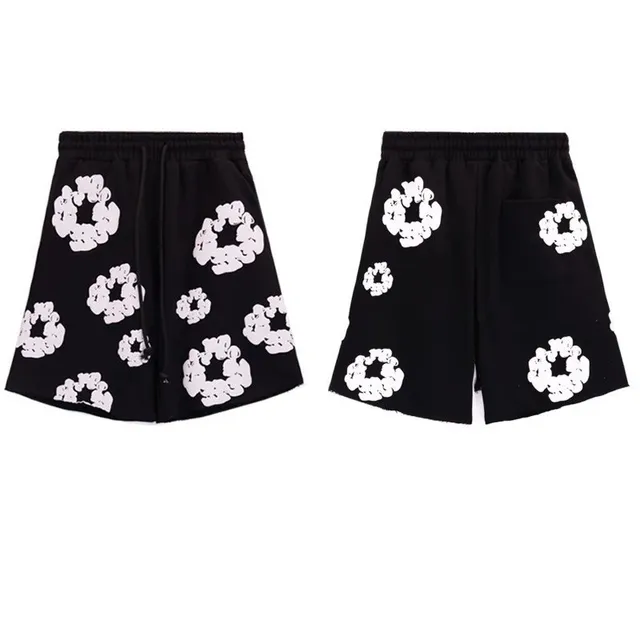 Balenciaga Printed Shorts Floral Logo Print
