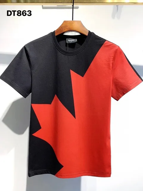 Dsquared2 T-Shirt Maple Leaf Print