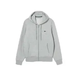 Lacoste Zip-Up Hoodie Heather Grey
