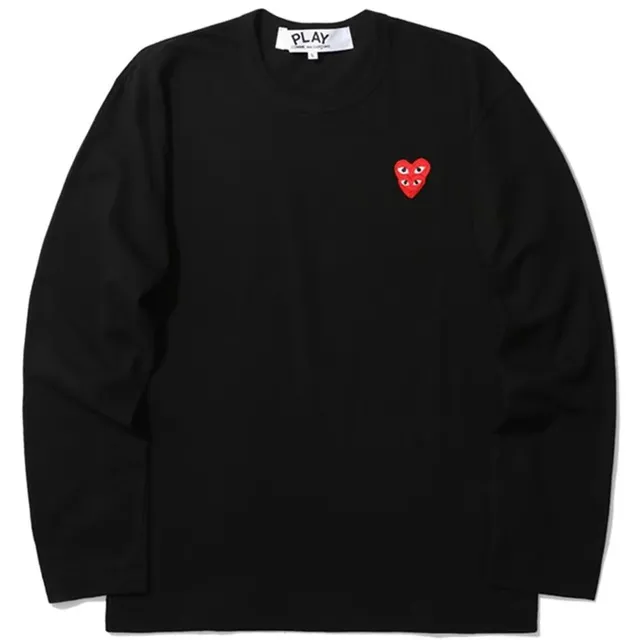 Black Red stacked heart