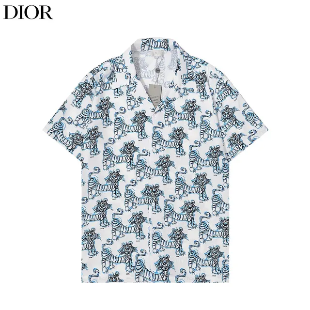 Dior Tiger Print Shirt All-Over Tiger Motif