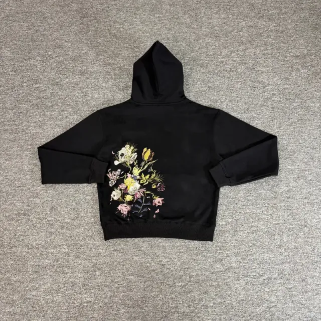 509刺绣抓绒帽衫(黑)