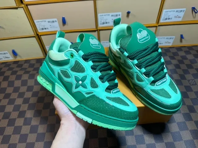 Louis Vuitton LV Trainer Monogram Green