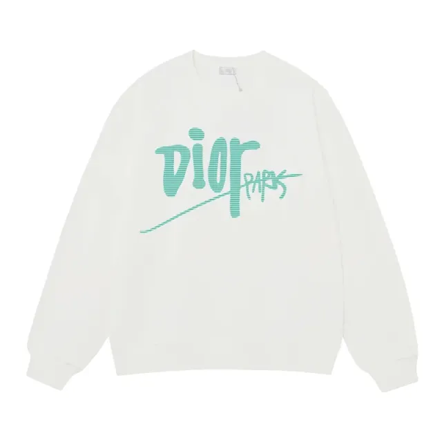 Dior Crewneck Sweatshirt Mint Green Logo Print
