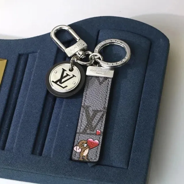 Louis Vuitton Key Holder Monogram Canvas with Heart Motif