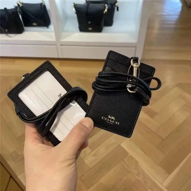 Coach ID Card Holder Signature Leather