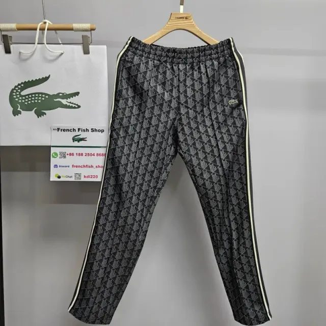Lacoste Track Pants Geometric Print