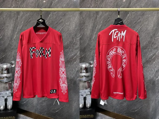 Chrome Hearts V-Neck Mesh Jersey FORM TEAM