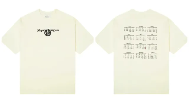 Maison Margiela T-Shirt Calendar Print