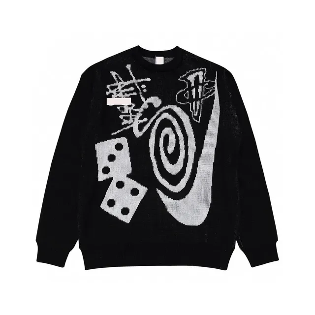 Nike × Stüssy Knit Sweater Dice and Swoosh Graphic