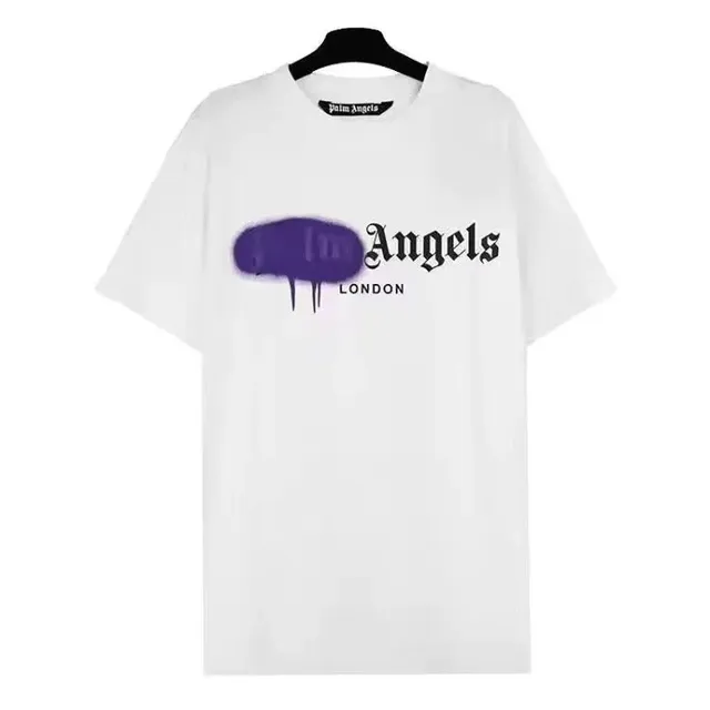 Palm Angels Graphic Tee Spray Paint Logo