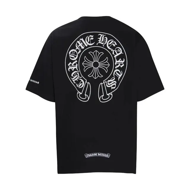 Chrome Hearts Graphic Tee Cross Logo Print