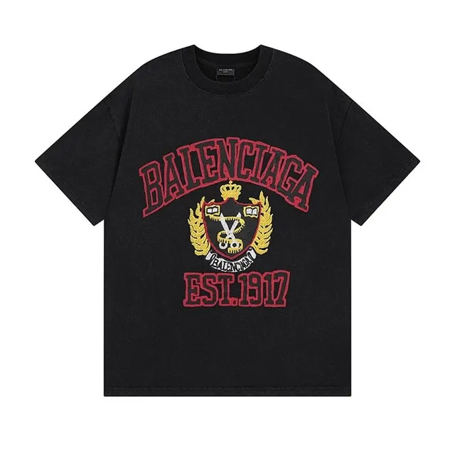 Balenciaga Oversized T-Shirt Embroidered Crest