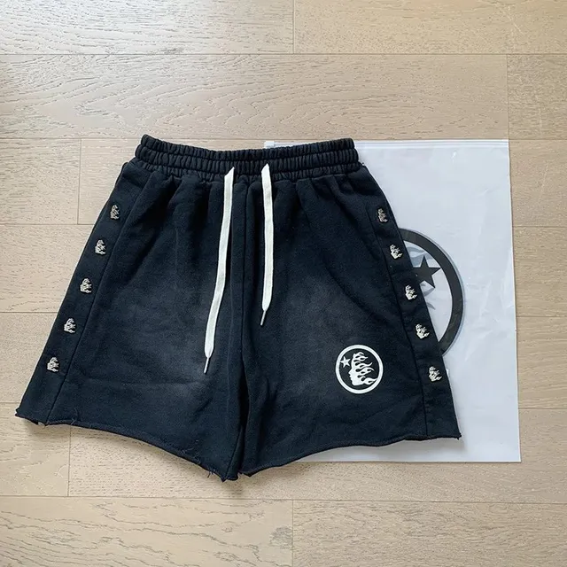 Broken Planet Embroidered Shorts Flame Logo