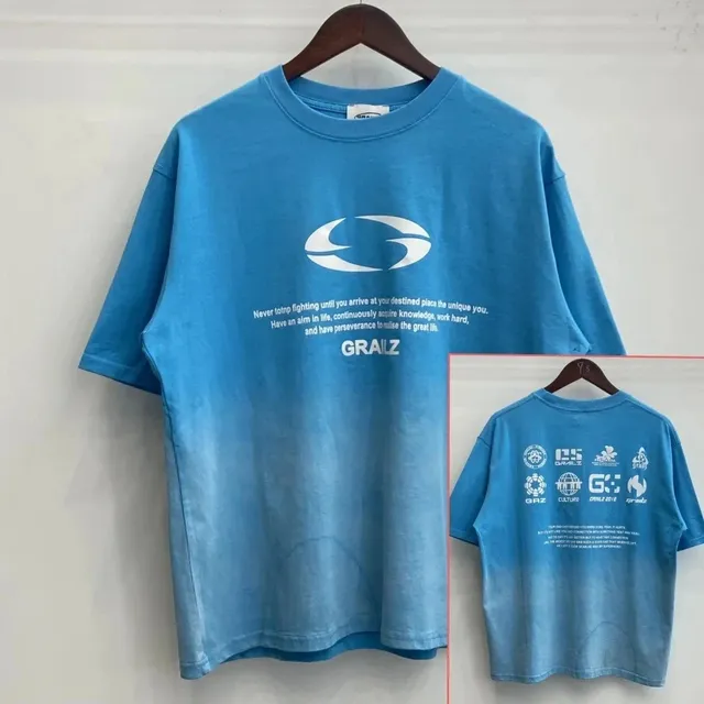 Graphic T-Shirt Gradient Blue