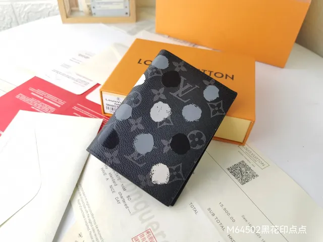 Louis Vuitton Compact Wallet Monogram Eclipse with Polka Dots