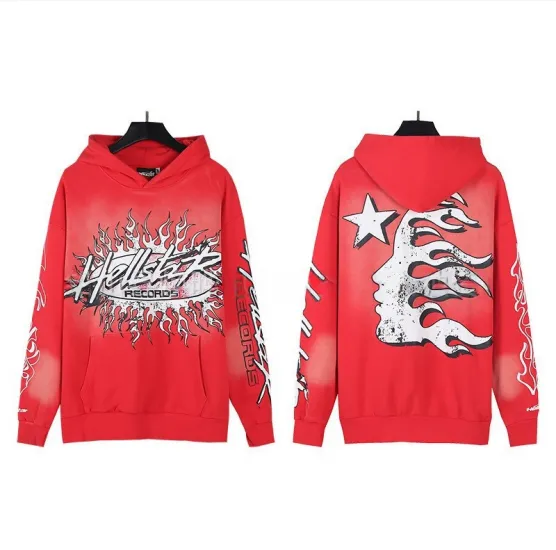 Hoodie Hellstar Records Flame Print