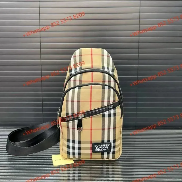 Burberry Check Print Sling Bag Vintage Check
