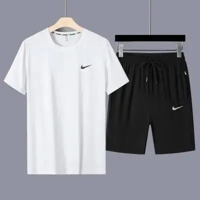 Nike T-Shirt and Shorts Set Swoosh Logo