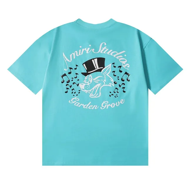 Amiri Graphic Tee Garden Grove Wolf
