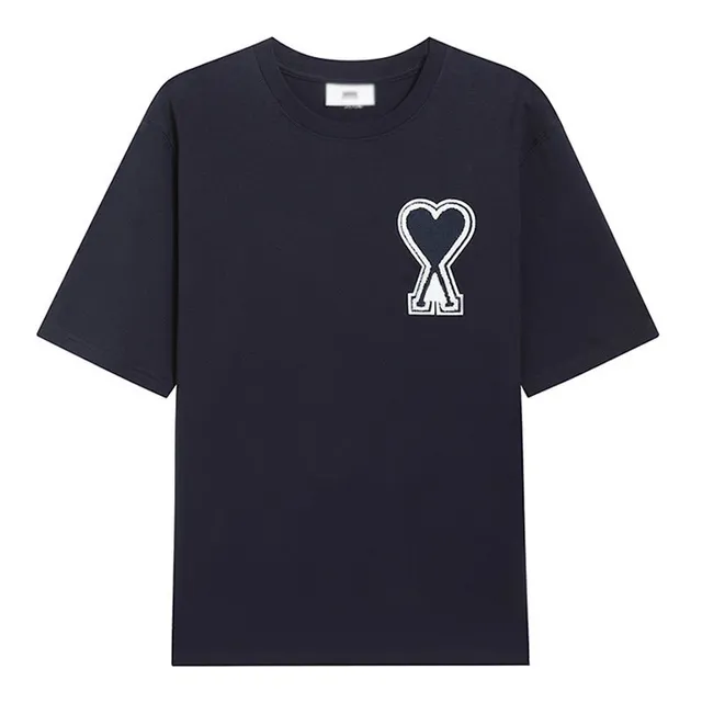 AMI Paris T-Shirt Heart Logo Embroidery