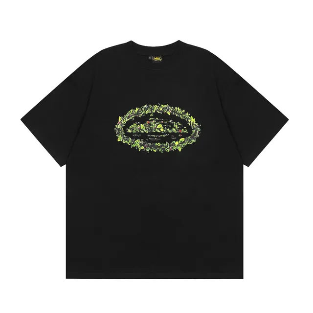 Broken Planet Oval Logo Tee Leaf Wreath Print