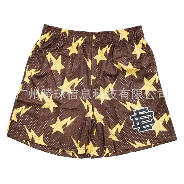 BAPE Mesh Shorts Star and Lightning Print