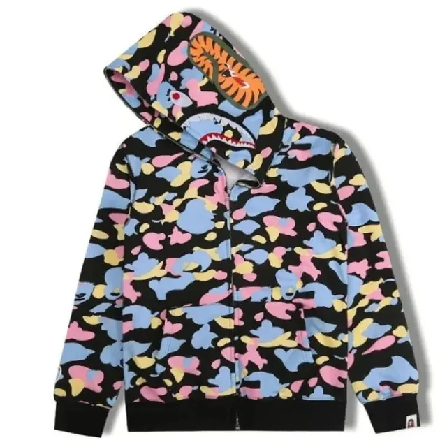 BAPE Shark Hoodie Multi Camo