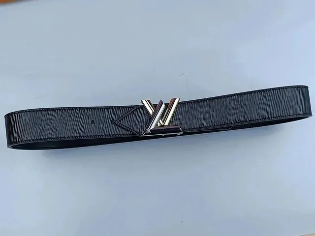 Louis Vuitton LV Belt Epi Leather with Twist Lock