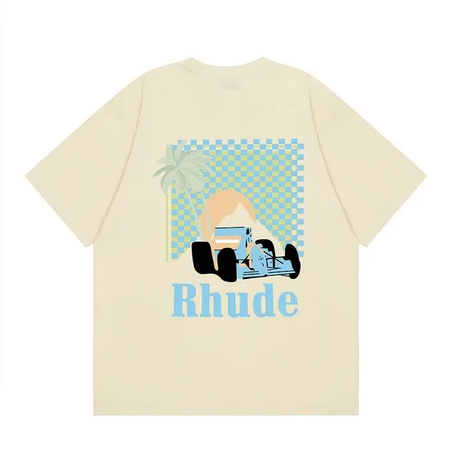 Rhude Graphic Tee Racing Car Print