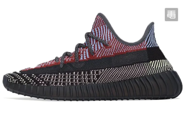 椰子350v2黑红拼接天使FW5190