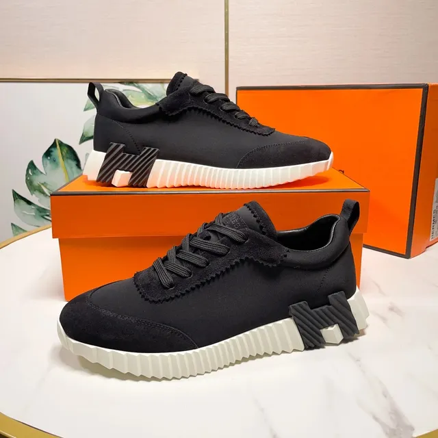 Hermès H-Boot Sneaker Black and White