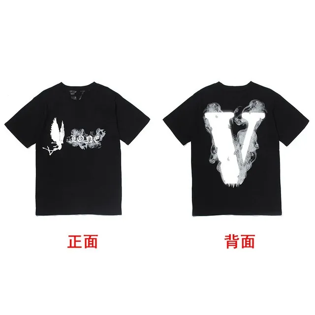 Vlone Graphic T-Shirt Smoke V Logo