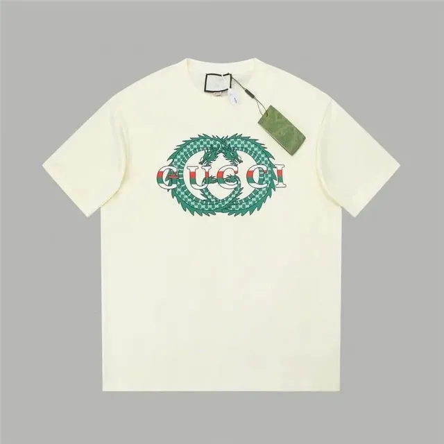 Gucci Dragon Logo Tee Green Dragon Print