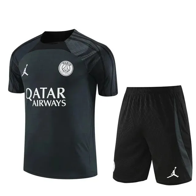 Jordan × Paris Saint-Germain Training Jersey and Shorts Set Qatar Airways Sponsorship