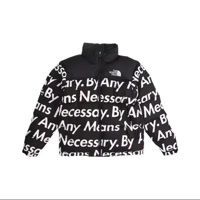The North Face × Supreme Nuptse Jacket By Any Means Necessary Print