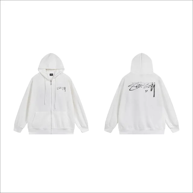 Stüssy Zip-Up Hoodie Signature Logo