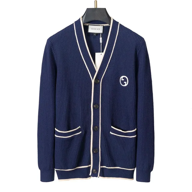 Gucci V-Neck Cardigan GG Logo