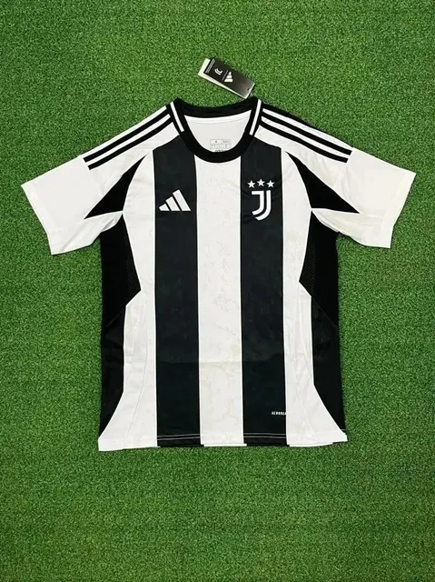 Adidas Juventus Home Jersey Black and White Stripes