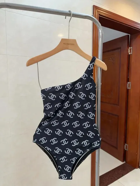 Chanel One-Shoulder Swimsuit