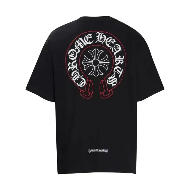 Chrome Hearts Graphic Tee Cross Logo Print