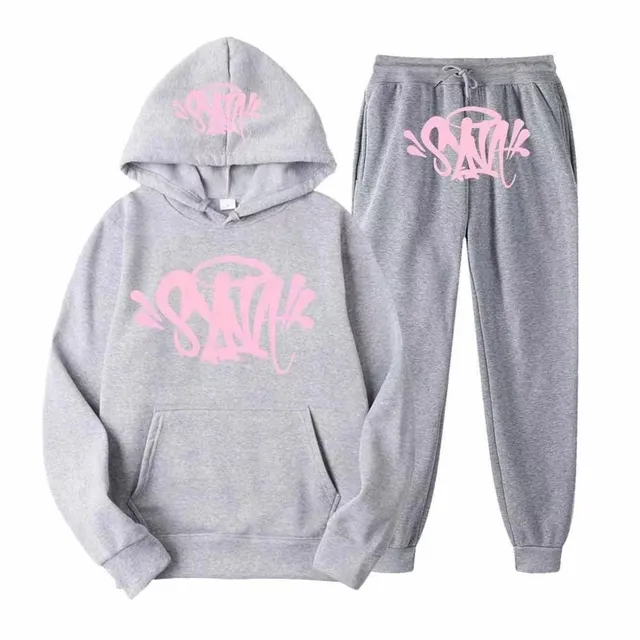 Hoodie and Joggers Set Graffiti Logo