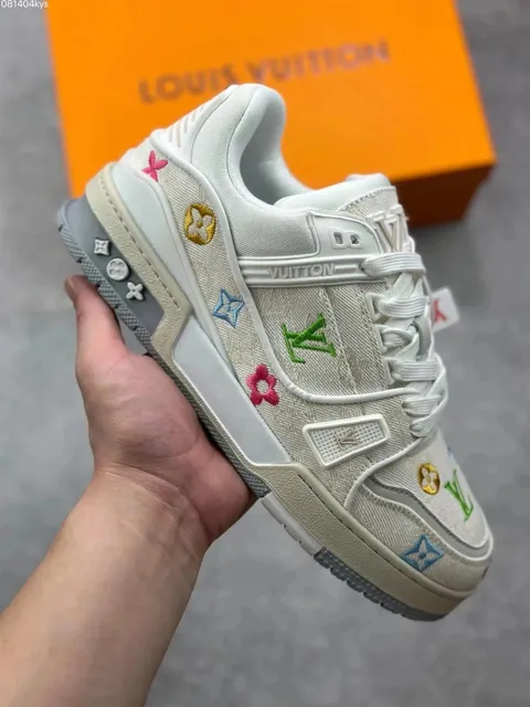 Louis Vuitton LV Trainer Multicolor Embroidered