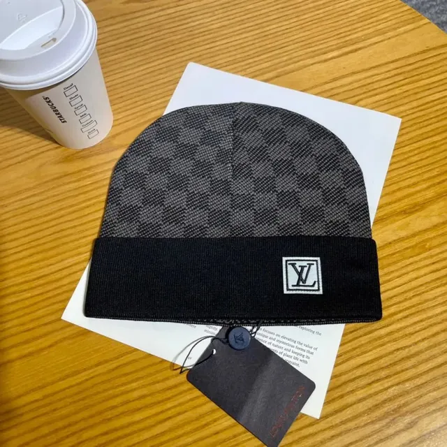 Louis Vuitton Monogram Knit Beanie Damier Pattern