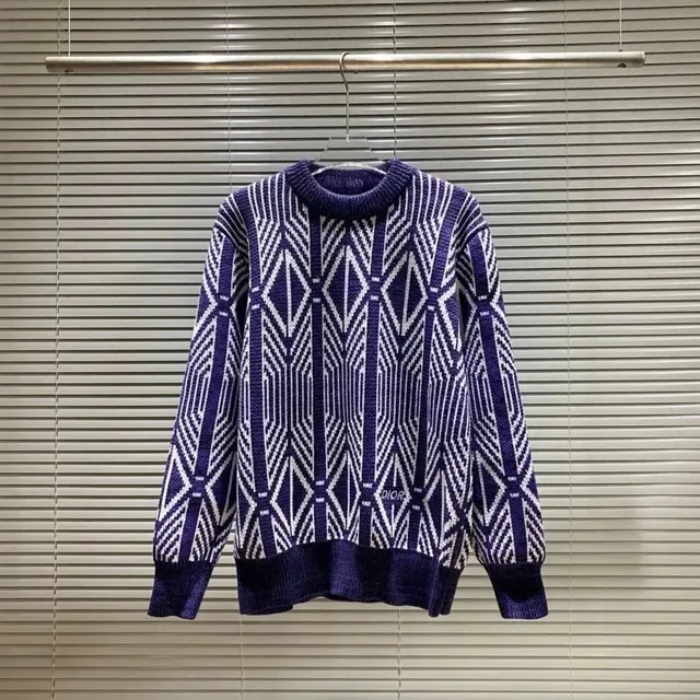 Dior Knit Sweater Geometric Pattern