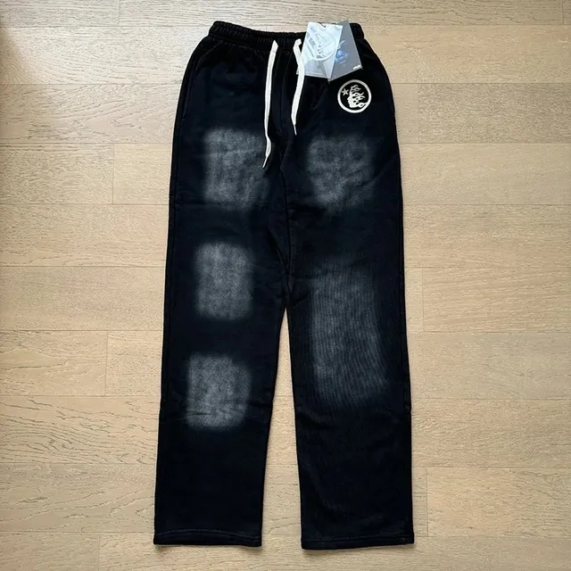 Broken Planet Distressed Print Sweatpants